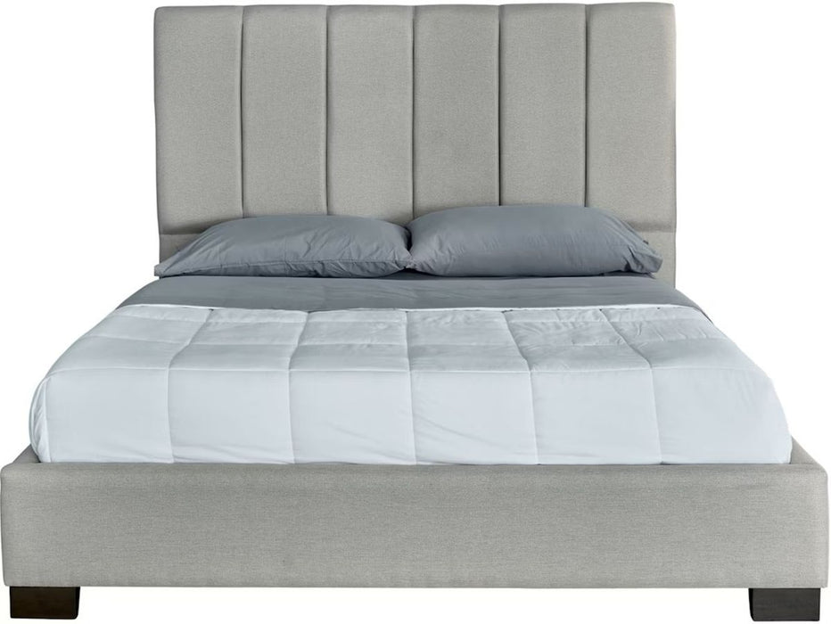 Elements International Magnum Queen Panel Bed in Grey