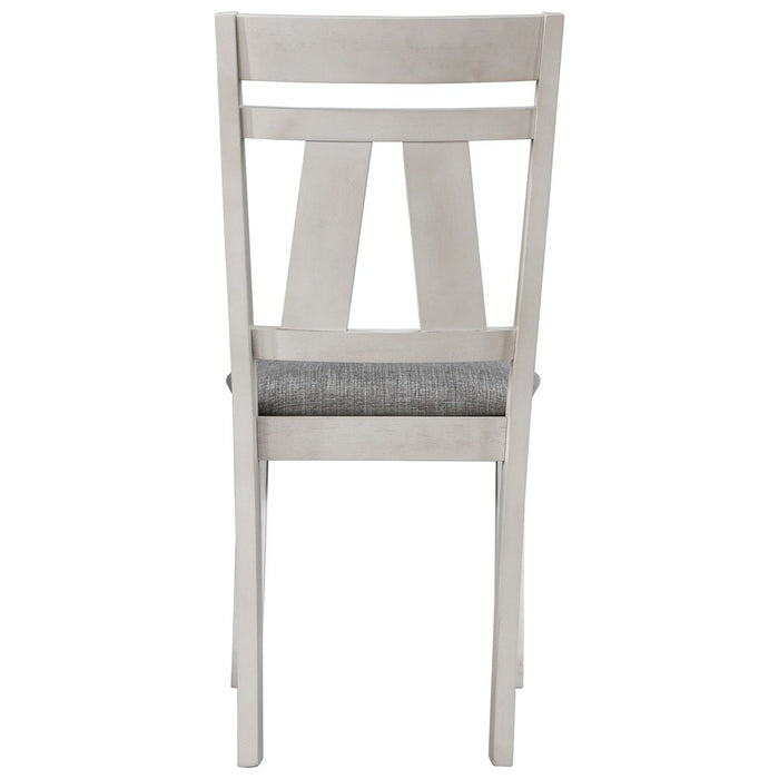 Crown Mark Maribelle Side Chair in Chalk/Grey (Set of 2)
