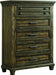 Elements International McCabe Chest in Distressed Lacquer image