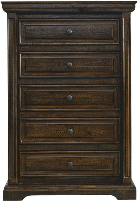Elements International Condesa Tobacco 5 Drawer Chest in Brown image