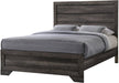 Elements International Nathan Twin Platform Bed in Gray Oak Lacquer image
