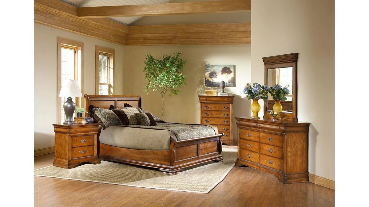 Elements International Shenandoah Nightstand in Classic Oak