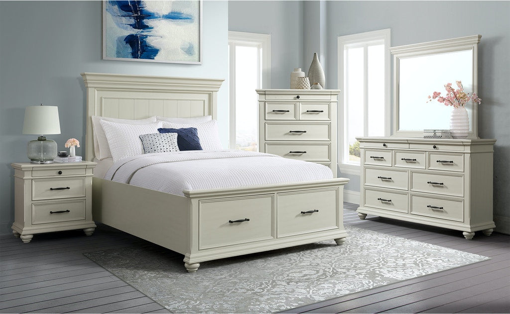 Elements International Slater 7 Drawer Chest in White