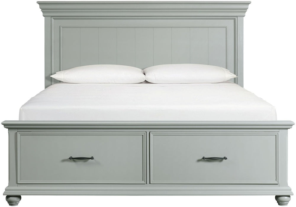 Elements International Slater Queen Storage Bed in Grey image
