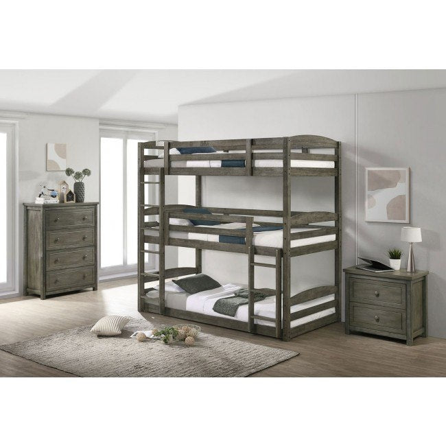 Elements International Trey Youth Chest in Grey