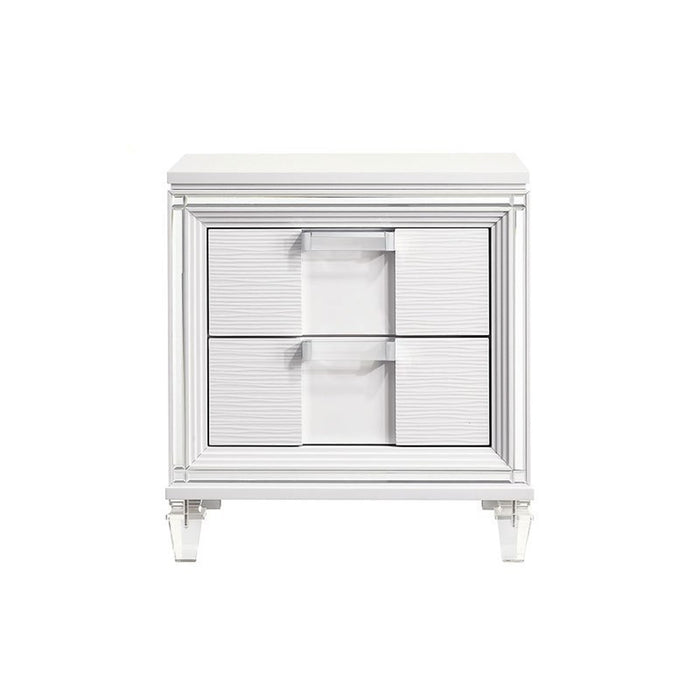 Elements International Twenty Nine Youth Nightstand in White