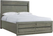 Elements International Zig Queen Storage Bed in Grey image
